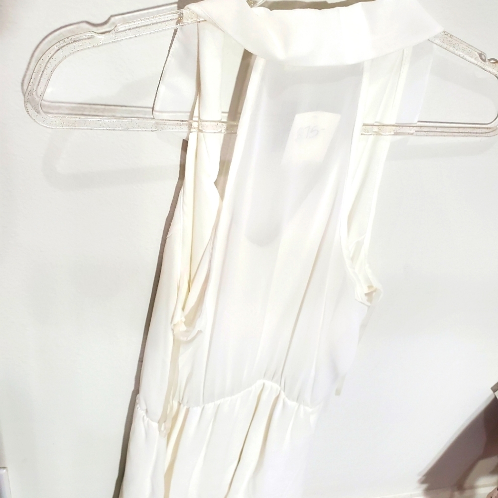 Cream Flowy Dress